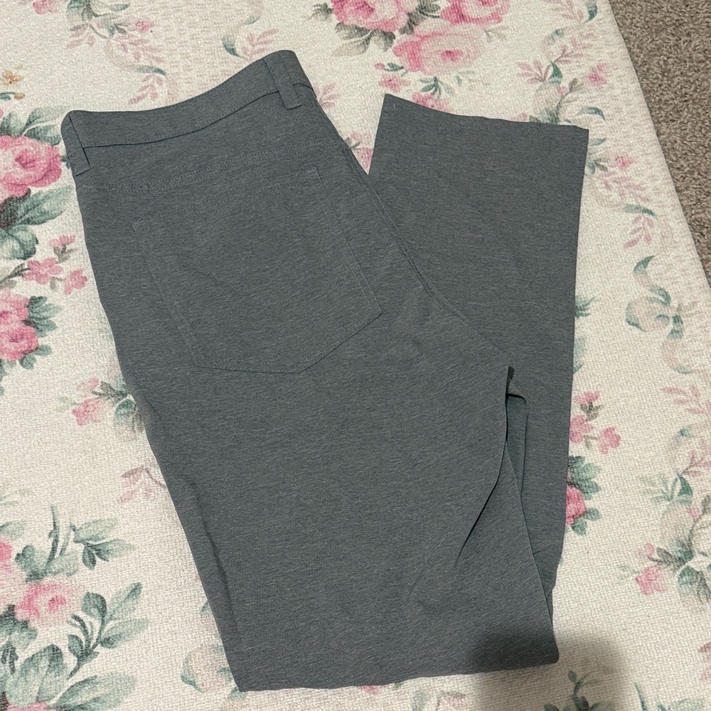 Gray Straight-Leg golf pants